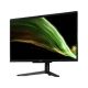 Siyah Acer Aspire C22-1600 masaüstü bilgisayar, dalga desenli ekranı ve ayaklı tasarımıyla önden görünür.