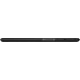 Lenovo Tab4 10 siyah tabletin yan görünümü, uygun fiyatlı tabletler için tasarlanmış ince tasarım