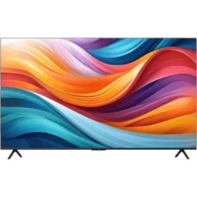 TCL 85T7B Ultra HD 4K LED TV, genel renkli canlı dalga ekran tasarımıyla vitrin görünümlü