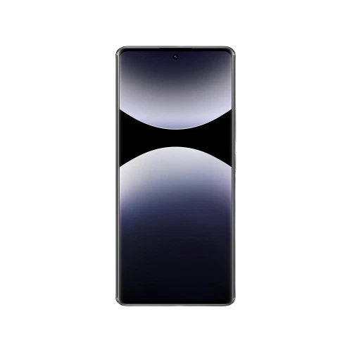 Xiaomi Redmi Note 14 Pro siyah akıllı telefon, önden görünüm, geniş ekran ve ince çerçeve tasarımı