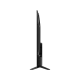 TCL 55V6C Ultra HD 4K LED televizyonun siyah ayaklı yan görünümü, genel renkli model.