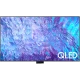 Samsung 98Q80C Ultra HD 4K QLED televizyon, canlı QLED yazılı ekran; genel renk, vitrin görünümü