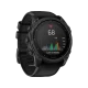 Garmin tactix 8 51mm Solar siyah akıllı saat, renkli aktivite grafiği gösteren yuvarlak ekran