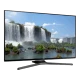 Samsung 55J6289 Full HD LED TV ekranda şelale manzarası, genel renk LED televizyon görünümü