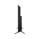 Vestel 43U9600 Ultra HD 4K LED TV’nin ince siyah profili ve ayakları yandan görünür