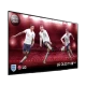 LG OLED77CX6LA Ultra HD 4K OLED televizyon ekranında futbol maçı sahnesi, genel renk görünümü