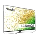 LG 65NANO866PA Ultra HD 4K LED TV ekranında NanoCell teknolojisi ve renkli görüntü efekti görünüyor