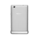 Lenovo S5000-F gümüş tabletin arka görünümü, tek kamera ve marka yazısı önden aydınlatma ile.