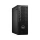 Dell Precision 3240T.00 siyah masaüstü bilgisayarın ön paneli, bağlantı noktaları ve havalandırma ızgarası