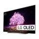 LG OLED83C14LA Ultra HD 4K OLED televizyon; ekranda canlı doğa sahnesi ve LG OLED logosu görünüyor
