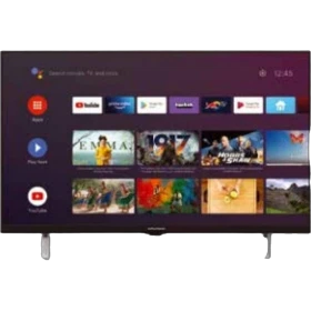 Grundig Munich 43 GHF 6900 B Full HD LED televizyon, akıllı TV arayüzü ve ayaklarıyla önden görünüm