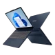 Mavi Lenovo IdeaPad Slim 3 83K10062TR-EP3 iş ve ofis laptopu, açık ekranlı önden ve arkadan görünüm