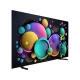 Vestel 58UA9631 Ultra HD 4K siyah LED televizyon, renkli baloncuk görüntüsüyle önden görünüyor