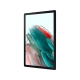 Samsung Galaxy Tab A8 LTE 4G pembe tablet, ön yüz ekranında renkli tasarım görüntüsü ile önden görünüm