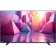 Vestel 55UA9740 Ultra HD 4K LED televizyon, renkli geometrik manzara gösteren siyah ekran