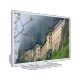 Vestel 32HB5000B HD Ready LED televizyon, beyaz çerçeveli tasarımıyla manzara görüntüsü gösteriyor