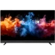 Vestel 65QMG9950 Ultra HD 4K QLED televizyon, renkli duman desenli ekranıyla önden görünüm