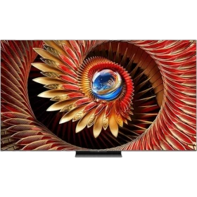 TCL 65C8K Ultra HD 4K LED televizyon, renk genel; çiçek desenli canlı ekran içeren vitrin görseli.