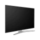 Vestel 49UD9590 Ultra HD 4K LED televizyon, siyah ekranı ve gümüş renkli ayak tasarımıyla