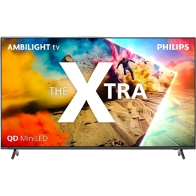 Philips 75MLED950 Ultra HD 4K LED TV, Ambilight özellikli canlı renkli ekranı ile vitrin görünümü