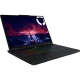 Lenovo Legion 5 Pro 83LT005RTRF38 siyah oyuncu laptop, açık ekranda RGB aydınlatmalı klavye ile önden görünüm