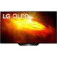 LG OLED55BX6LB Ultra HD 4K OLED televizyon; uzay temalı ekran görüntüsü ve siyah tasarım.