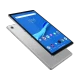 Lenovo Tab M10 FHD Plus TB-X606F açık gri tablet, ön görünüm ve mavi ekran arayüzü ile vitrinde