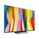 LG OLED65C24LA Ultra HD 4K OLED TV, canlı renklerle renkli desen ekranı ve ince tasarım