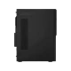 Lenovo V520 10NK0044TX siyah masaüstü bilgisayar kasasının havalandırma ızgaralı yan görünümü