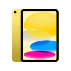 Apple iPad 10. nesil Wi-Fi + Cellular 64 GB sarı tablet, öğrenci kullanımı için tasarlanmış şık ekran görünümü