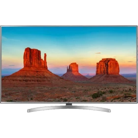 LG 70UK6950PLA Ultra HD 4K LED televizyon; ince çerçeveli ekranda manzara görüntüsü, genel renk.