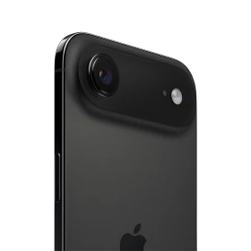 Apple iPhone Air siyah akıllı telefonun arka kamera ve flaş detayını gösteren yakın çekim tasarım görünümü