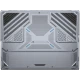 MSI Titan 18 HX A2WJ-1058TR oyuncu laptop siyah kasası, arkadan görünümlü havalandırma tasarımı ve RGB detayları