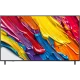 LG 75QNED82A6B Ultra HD 4K TV QNED televizyon ekranında canlı renkli grafikler, genel renkli tasarım
