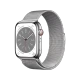 Watch Series 8 Cellular 45mm Paslanmaz Çelik Kasa ve Milano Kordon Gümüş