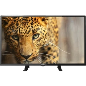 Axen Olympus 42 inç siyah LED televizyon, Full HD ekranında leopar görüntüsüyle