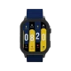 Xiaomi Heyplus Watch S8 siyah akıllı saat, renkli ekranında saat, tarih, hava durumu ve sağlık verileriyle gösteriliyor