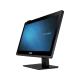 Asus A4320-TR341D masaüstü bilgisayar, siyah gövdeli AsusPro ekranı ve standıyla önden görünüyor