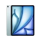 Apple iPad Air 2024 Wi-Fi + Cellular 1024 GB 13 inç mavi tablet ön yüzü mavi ekranla gösteriliyor