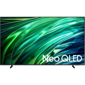 Samsung 65QNX1D Ultra HD 4K QLED televizyon, Neo QLED yazılı ekranda canlı yeşil soyut görüntü