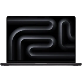Apple MacBook Pro M3 Max 16.2 inç siyah laptop, önden açık ekranlı ana vitrin görünümü
