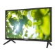 Axen AX24LED09 HD Ready LED televizyon, siyah çerçeveli ekranında yeşil yaprak görüntüsüyle