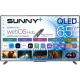 Sunny SN65LEDS-W03M Ultra HD 4K 65 inç QLED TV, webOS arayüzü ve akıllı kumandasıyla önden görünüm