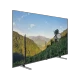 Grundig Madrid 65 GHQ 9250 Ultra HD 4K LED televizyon, siyah çerçeveli ve ayaklı, dağ manzarası gösteriyor