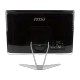 MSI PRO 20EX 7M-010XTR masaüstü bilgisayarın siyah arka paneli, bağlantı noktaları ve ayağı