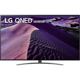 LG 55QNED866QA Ultra HD 4K QNED MiniLED televizyon, genel renk; ince tasarımlı ekranda doğa sahnesi.