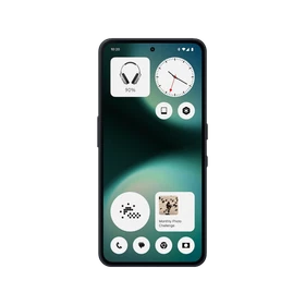 Nothing Phone 3a Lite siyah akıllı telefon, önden görünüm ve ince çerçeveli ekran tasarımıyla ana vitrin ürünü