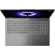 Gri Lenovo LOQ Essential 15IRX11 83SC000QTR oyuncu laptop, açık ekranlı üstten görünüm
