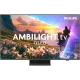Philips 55PUS8600 Ultra HD 4K LED televizyon, canlı manzara ve çiçekli sahne ekranı