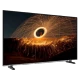 Sunny SN65FOT240 Ultra HD 4K TV, siyah çerçeveli ekranında ışık gösterisi görüntüsüyle önden görünüm